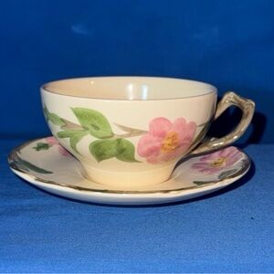 Vintage Franciscan Desert Rose Cup and Saucer